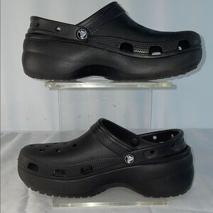 CROCS WOMENS CLASSIC PLATFORM CLOGS FTL-11-029